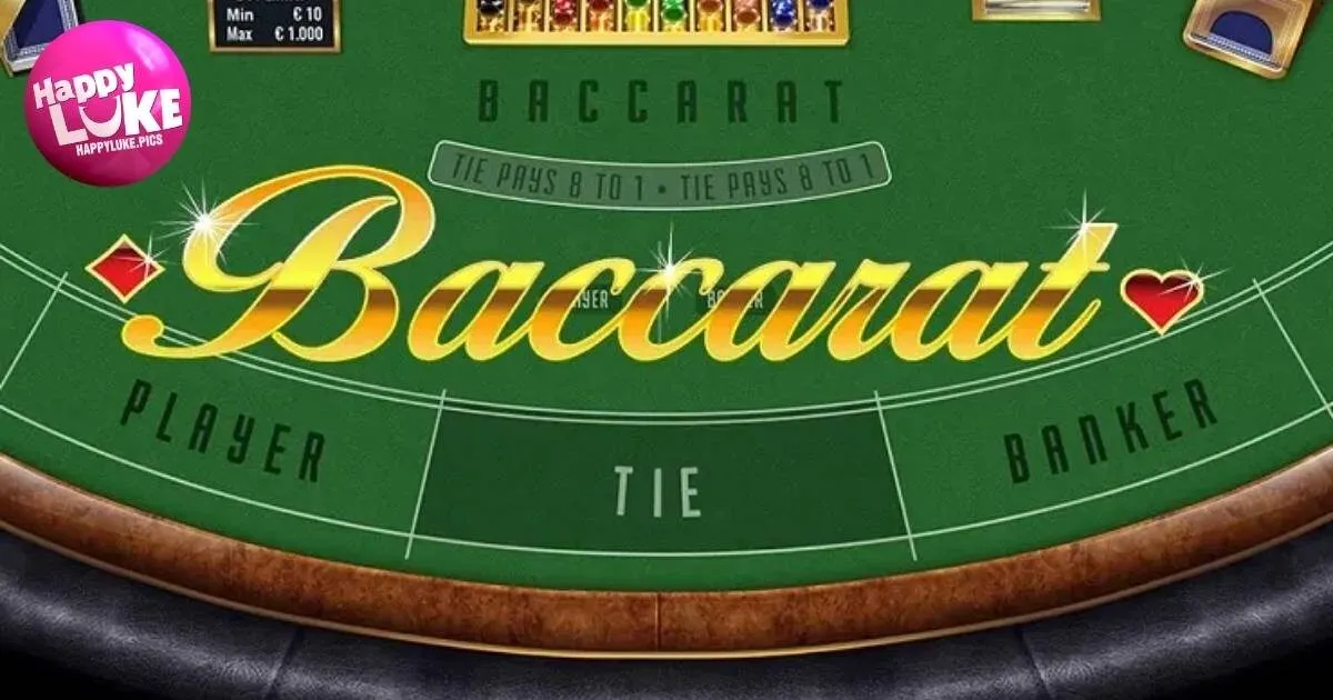 Về luật chơi baccarat HappyLuke